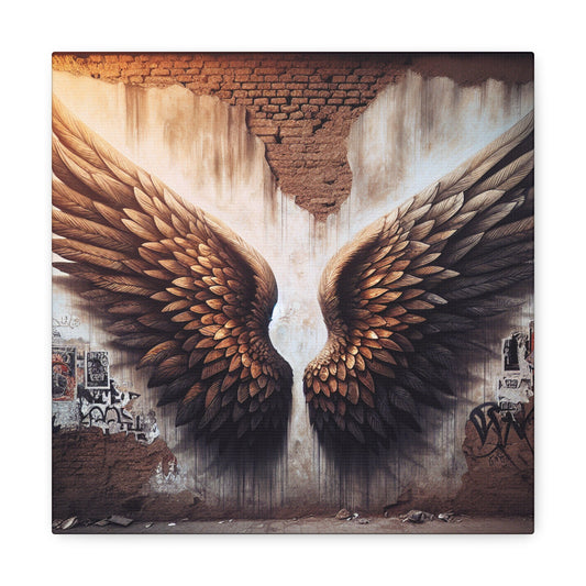 "Enchanting Winged Illusion Artwork" - Canvas - Authentic4Us