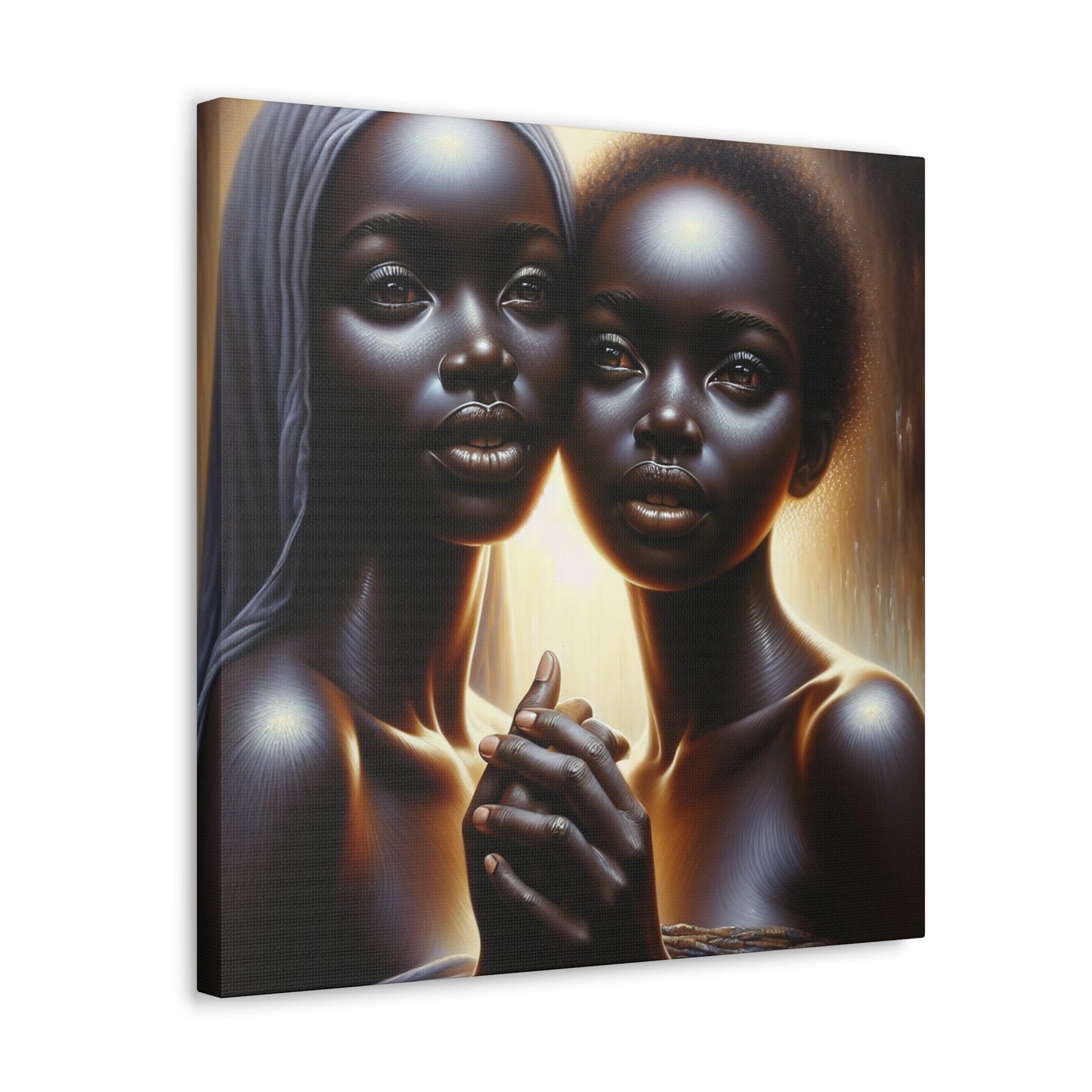 "Ethereal Harmony: African Sisterhood Portrait" - Canvas - Authentic4Us