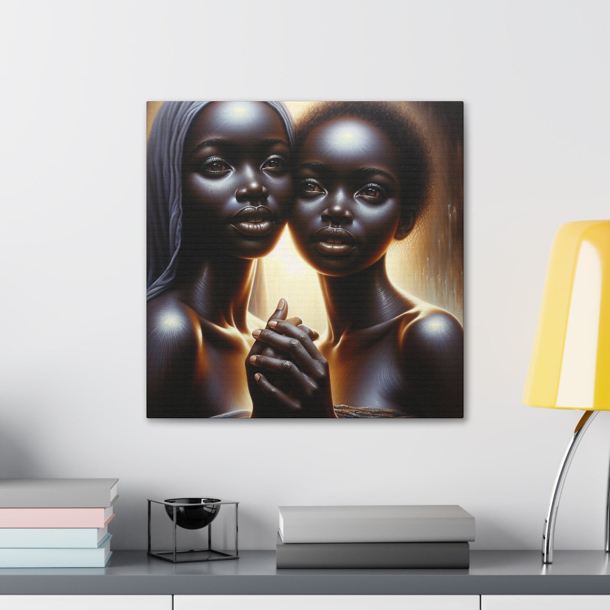 "Ethereal Harmony: African Sisterhood Portrait" - Canvas - Authentic4Us