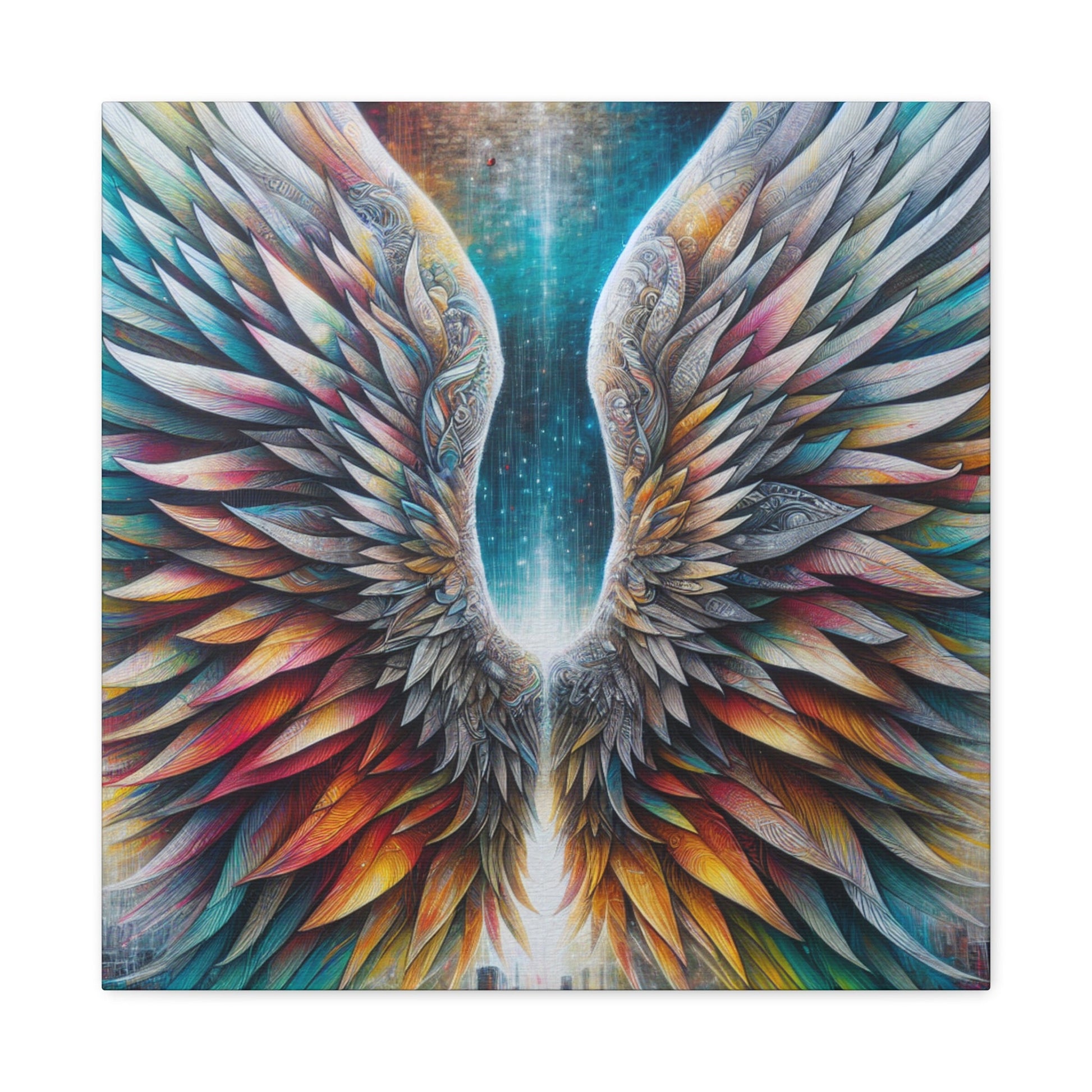 "Ethereal Wings of Urban Dreams" - Canvas - Authentic4Us