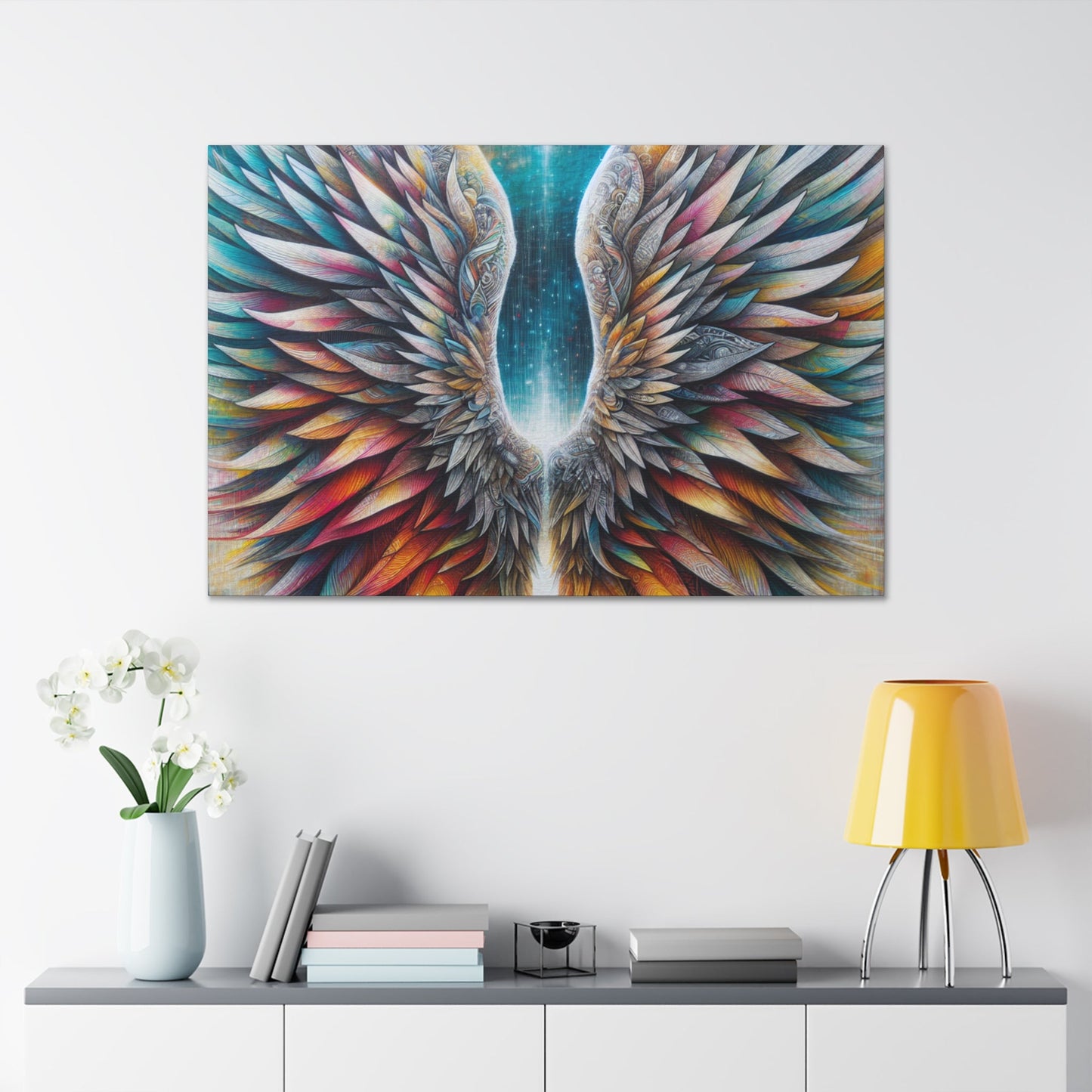 "Ethereal Wings of Urban Dreams" - Canvas - Authentic4Us