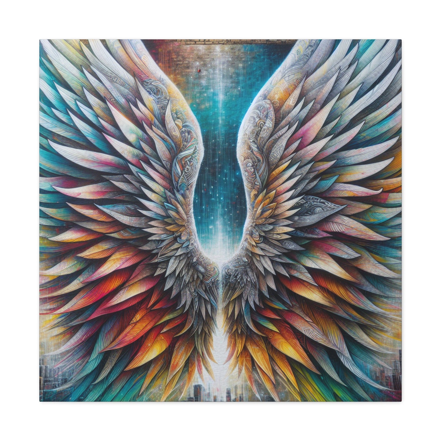 "Ethereal Wings of Urban Dreams" - Canvas - Authentic4Us