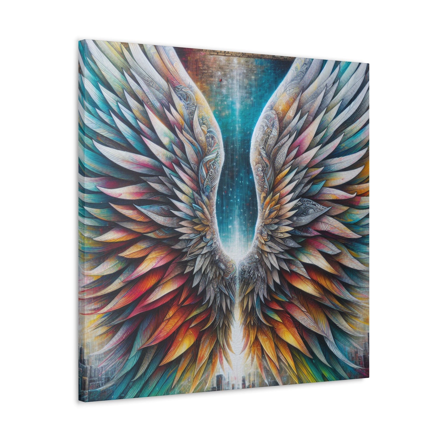 "Ethereal Wings of Urban Dreams" - Canvas - Authentic4Us