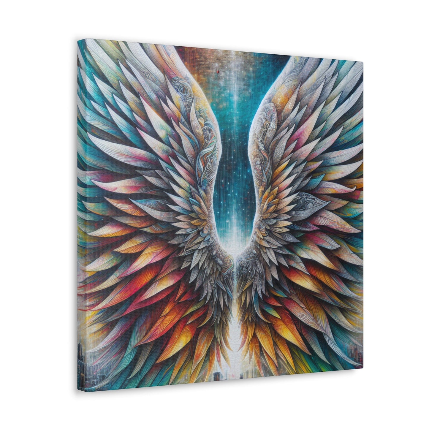 "Ethereal Wings of Urban Dreams" - Canvas - Authentic4Us