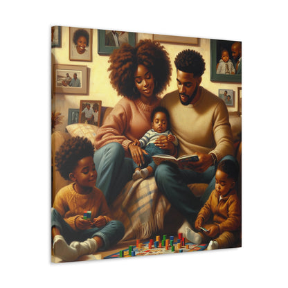 "Familial Bliss: A Cozy Haven" - Canvas - Authentic4Us