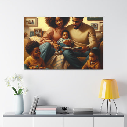 "Familial Bliss: A Cozy Haven" - Canvas - Authentic4Us