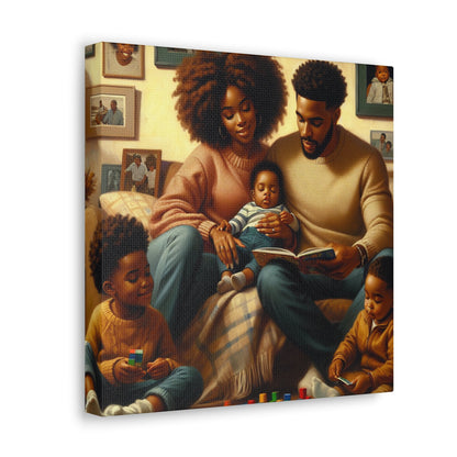 "Familial Bliss: A Cozy Haven" - Canvas - Authentic4Us