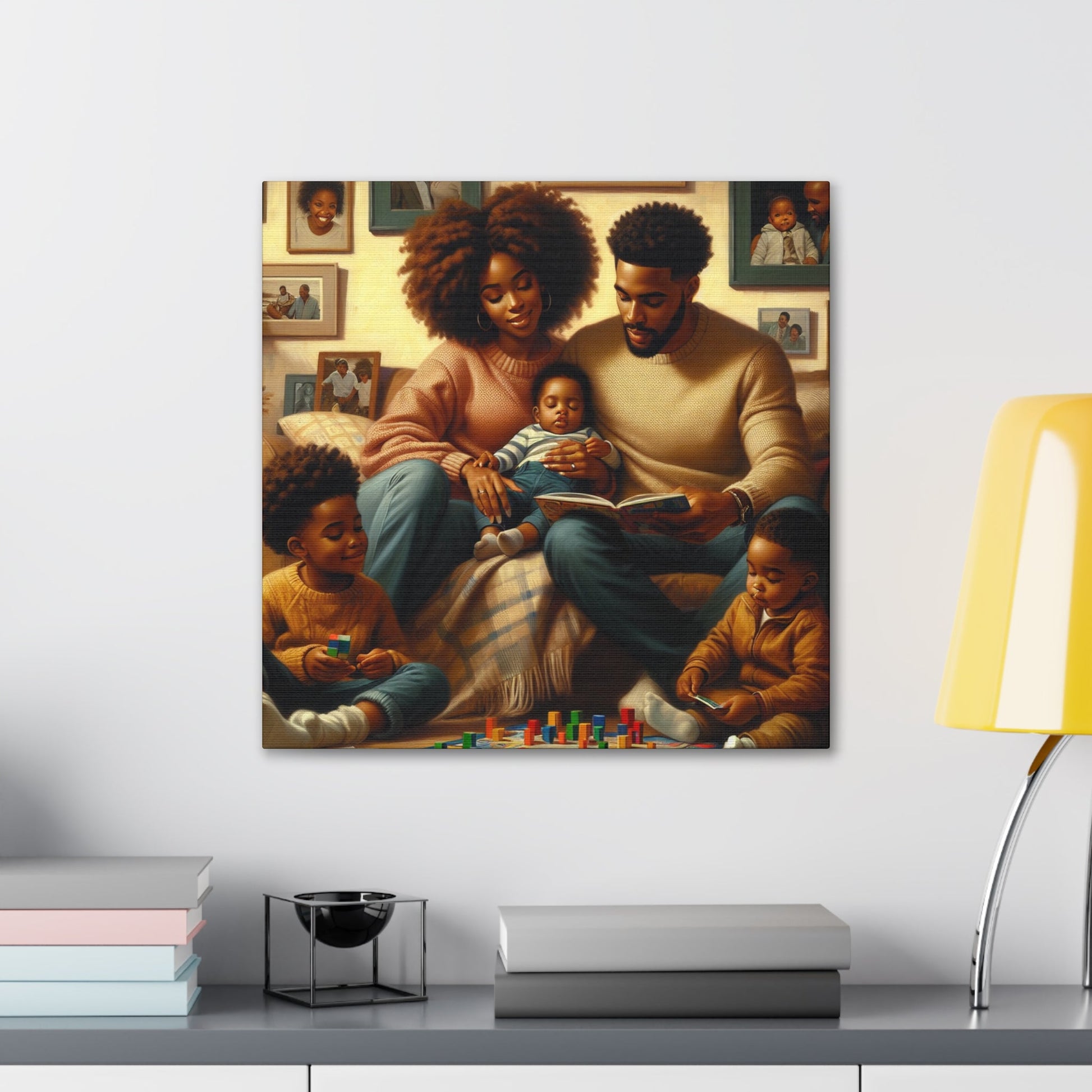 "Familial Bliss: A Cozy Haven" - Canvas - Authentic4Us