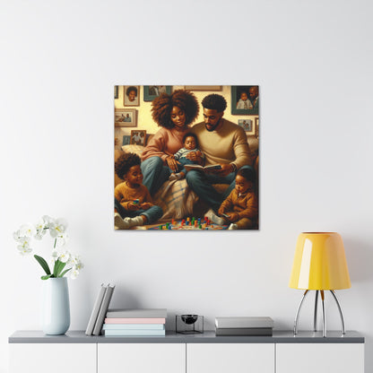 "Familial Bliss: A Cozy Haven" - Canvas - Authentic4Us