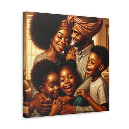 "Familial Bliss: African Love and Joy" - Canvas - Authentic4Us