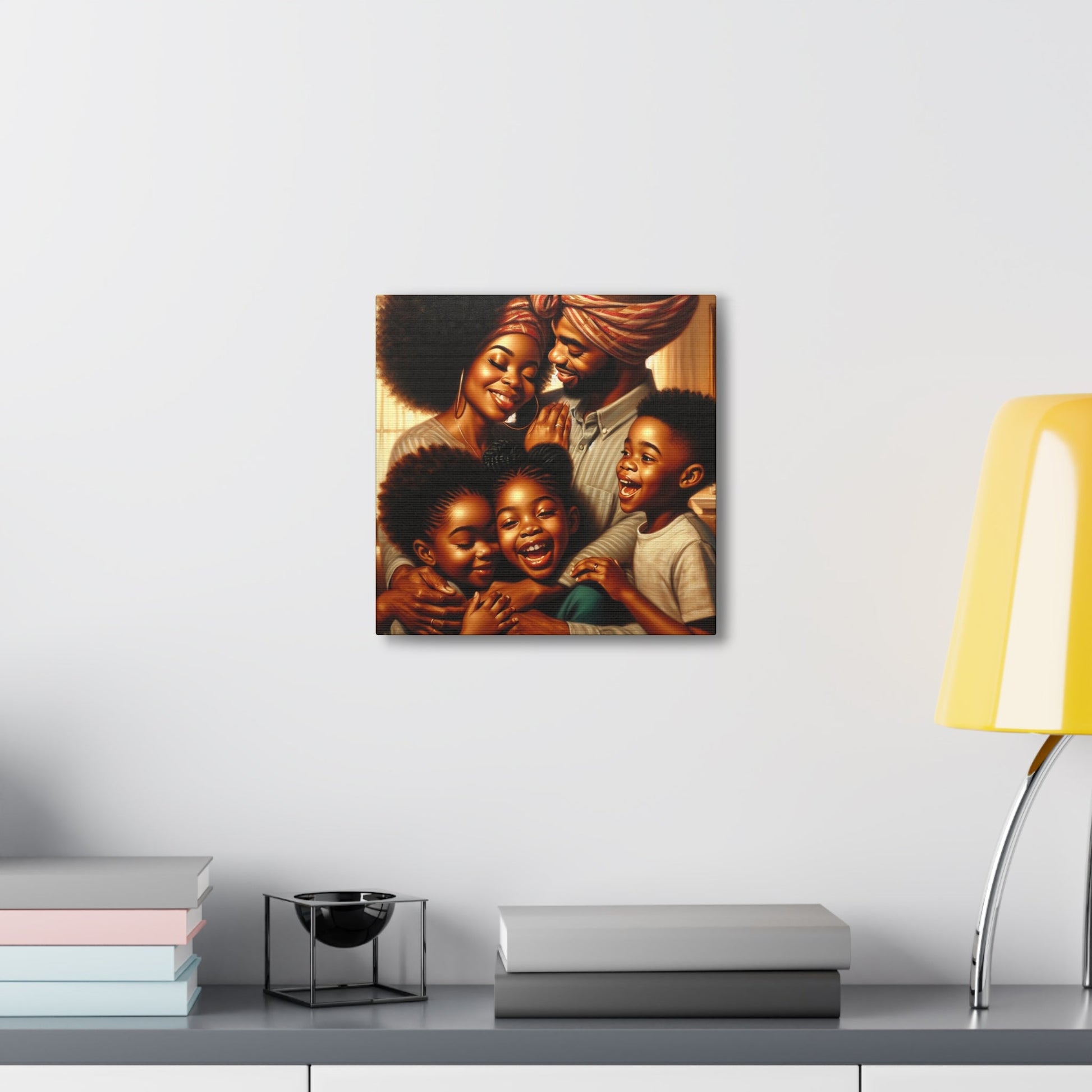 "Familial Bliss: African Love and Joy" - Canvas - Authentic4Us