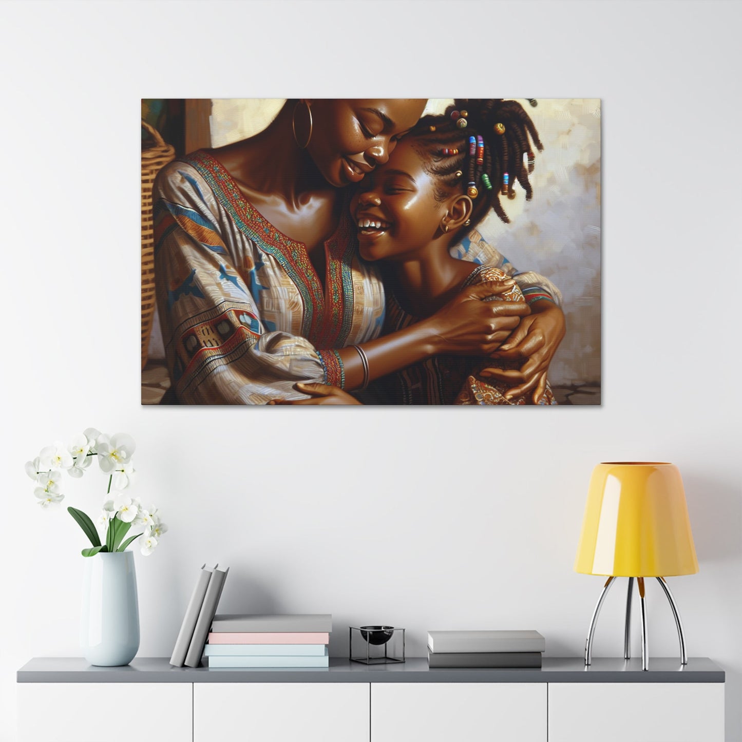 "Familial Love in Warm Hues" - Canvas - Authentic4Us