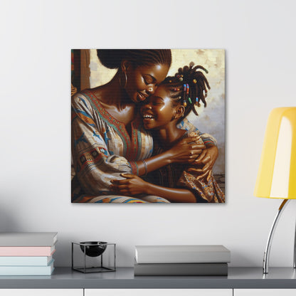 "Familial Love in Warm Hues" - Canvas - Authentic4Us