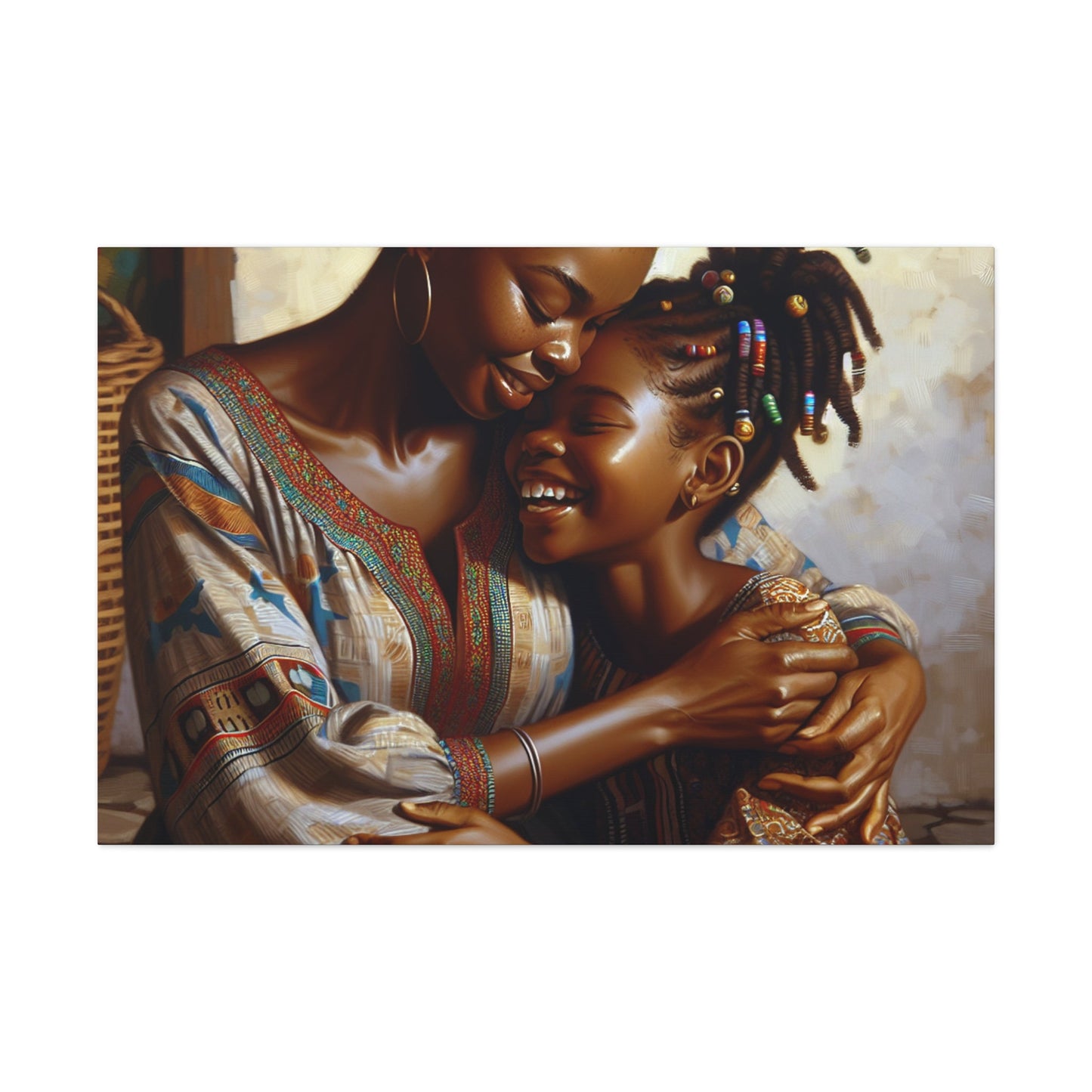 "Familial Love in Warm Hues" - Canvas - Authentic4Us