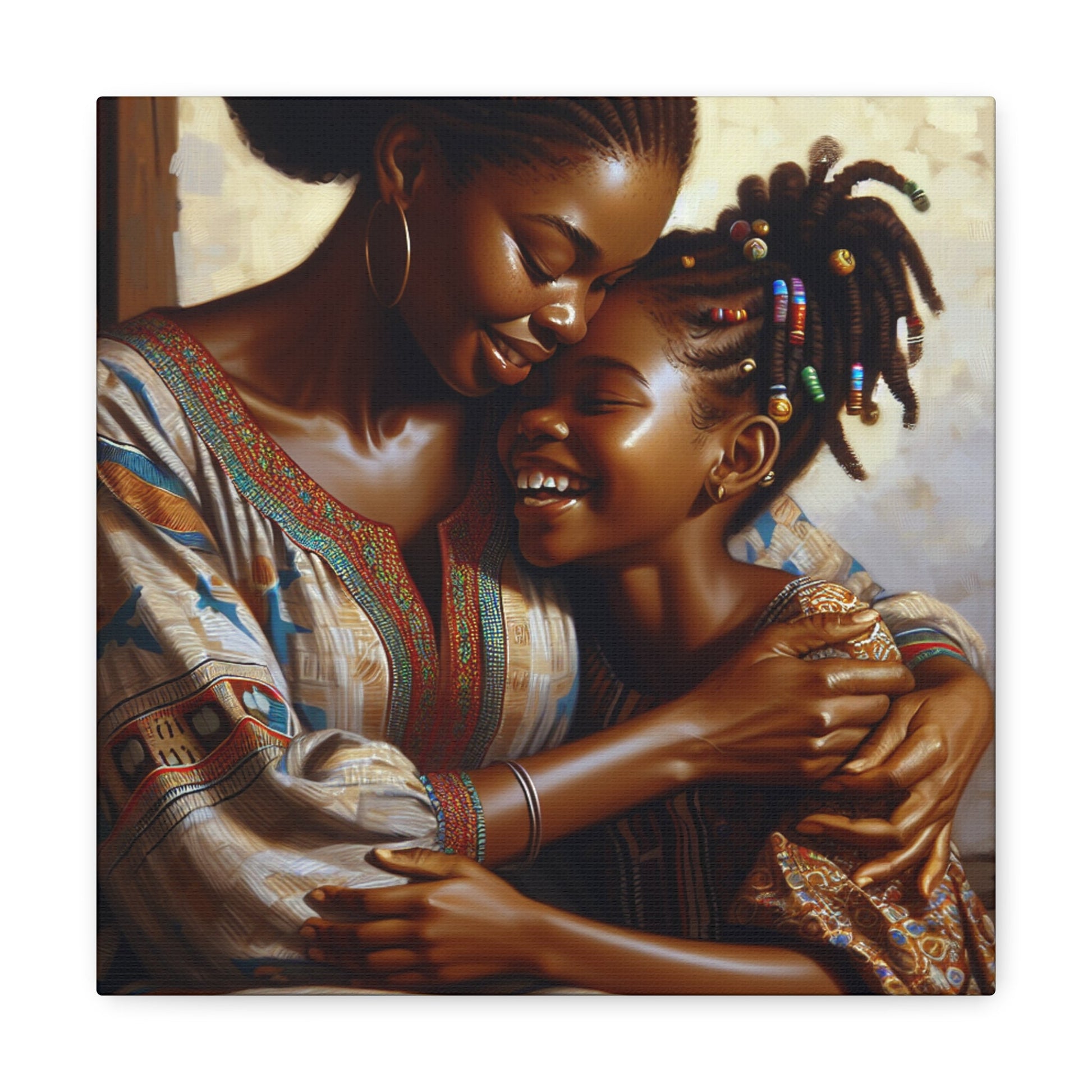 "Familial Love in Warm Hues" - Canvas - Authentic4Us