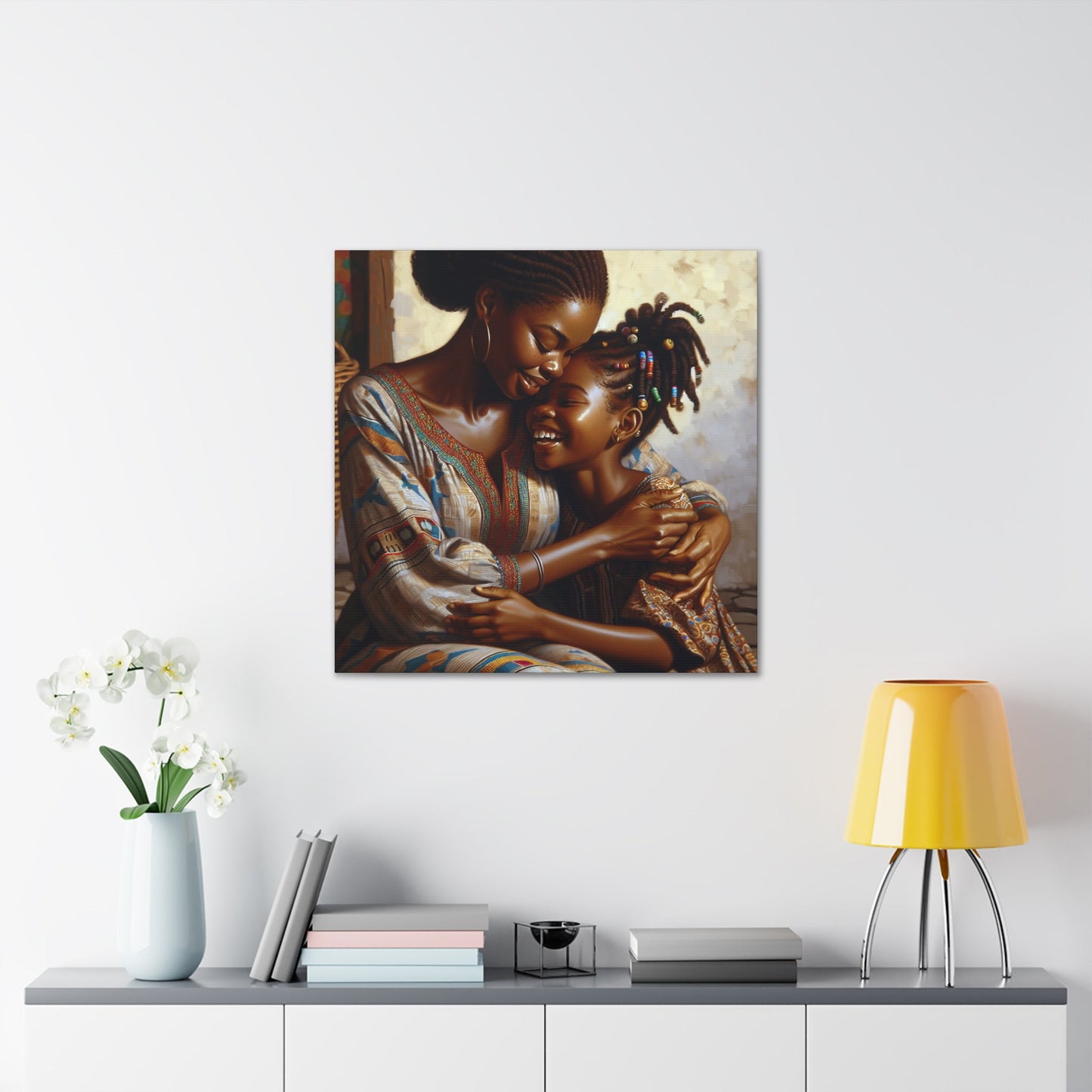 "Familial Love in Warm Hues" - Canvas - Authentic4Us