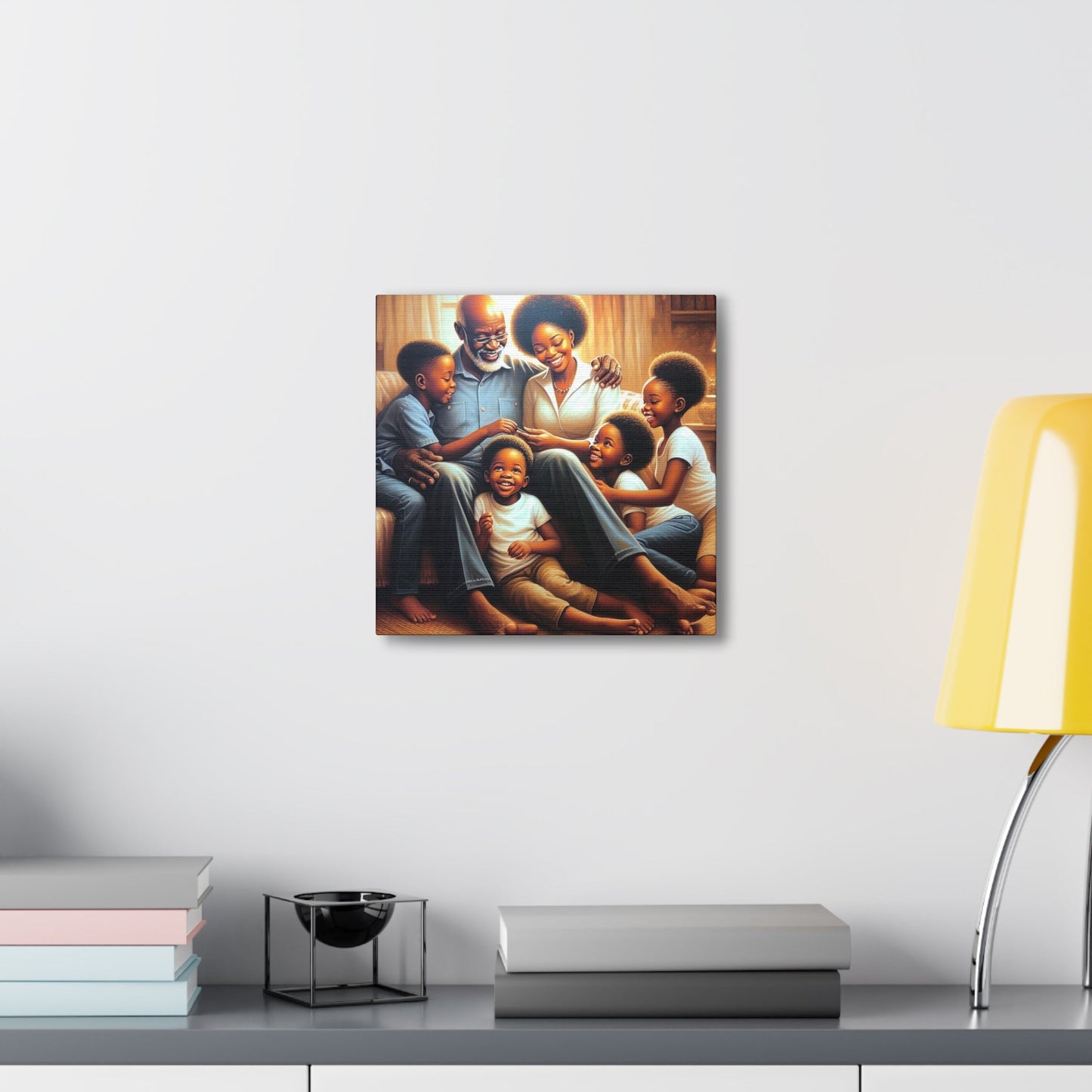 "Family Bliss: Love and Laughter" - Canvas - Authentic4Us