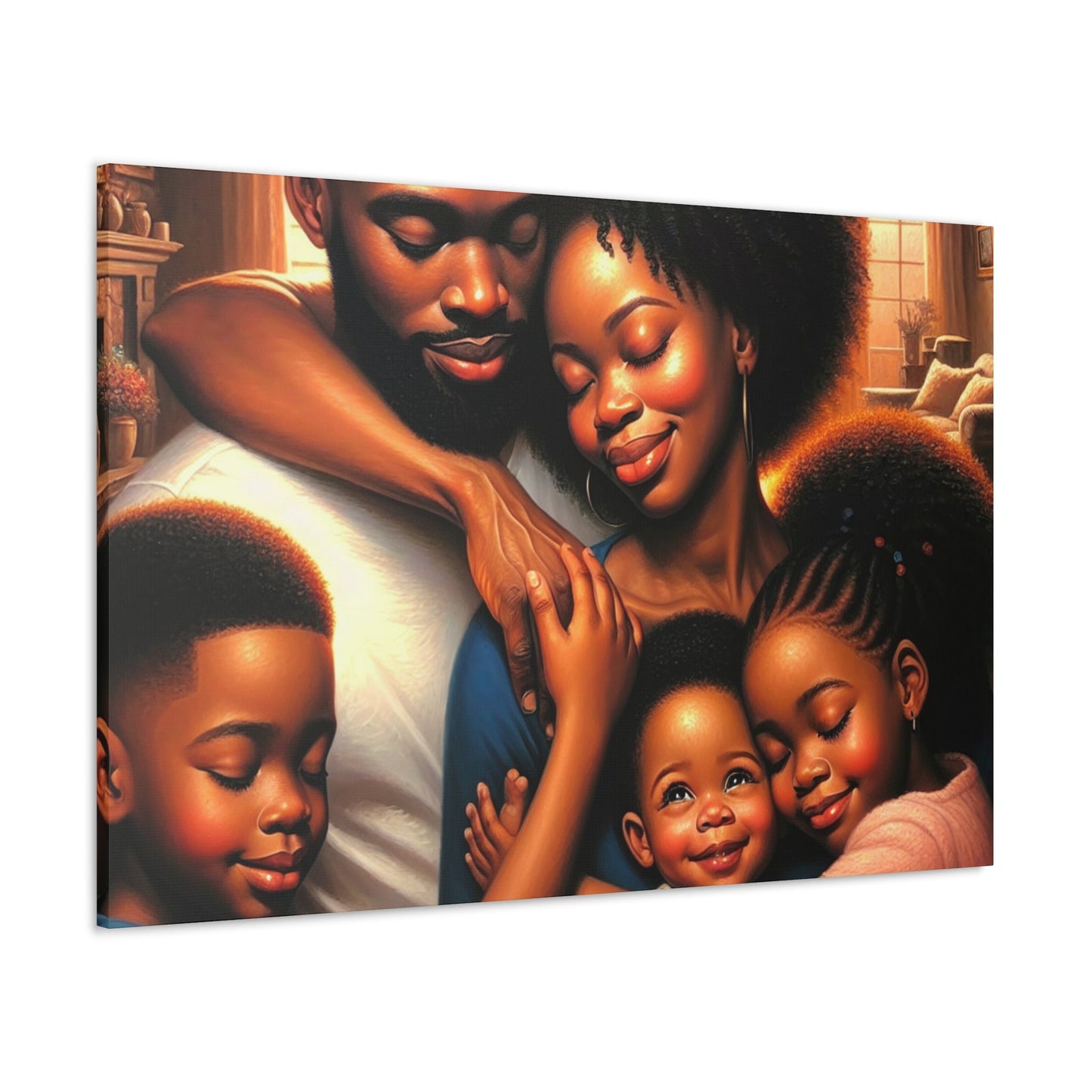 "Family Embrace: Love Unleashed" - Canvas - Authentic4Us