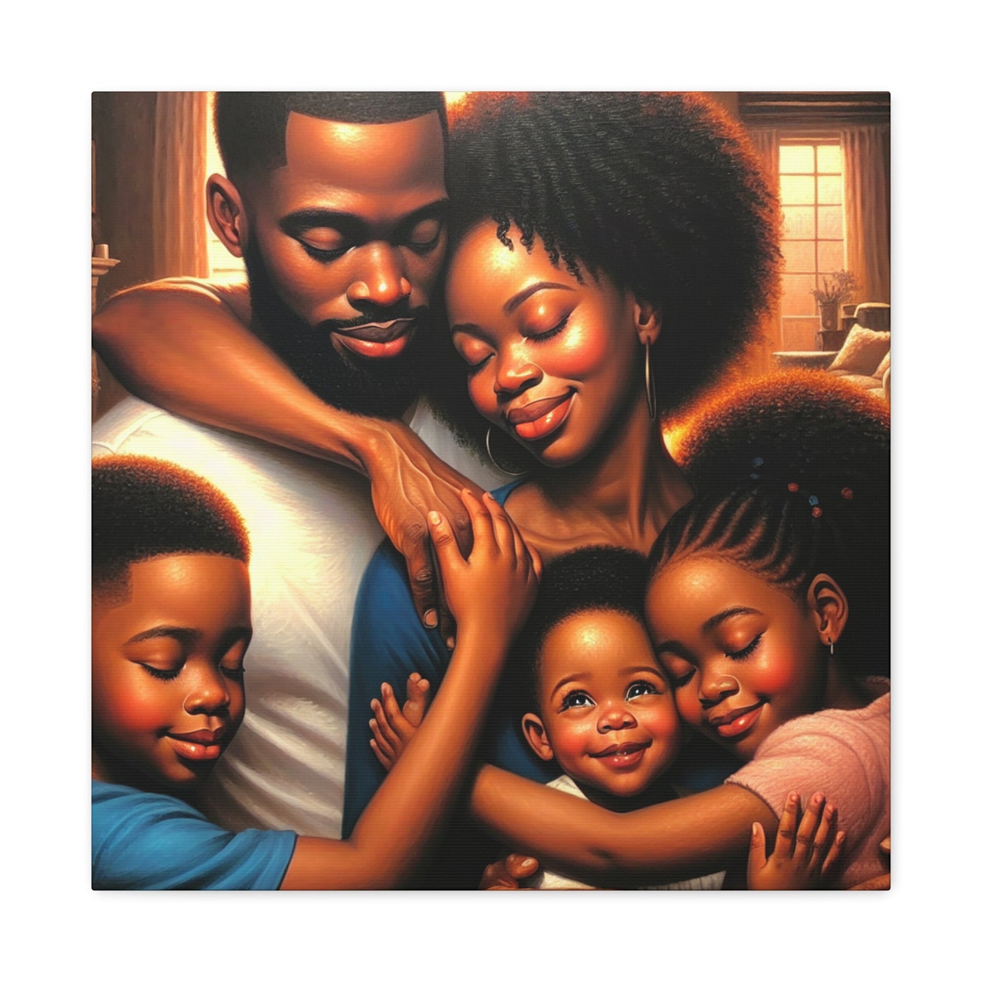 "Family Embrace: Love Unleashed" - Canvas - Authentic4Us