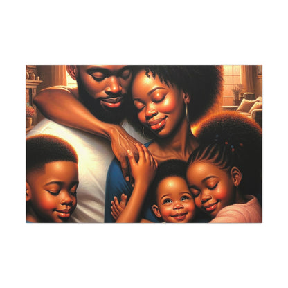 "Family Embrace: Love Unleashed" - Canvas - Authentic4Us