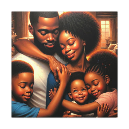 "Family Embrace: Love Unleashed" - Canvas - Authentic4Us