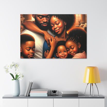 "Family Embrace: Love Unleashed" - Canvas - Authentic4Us