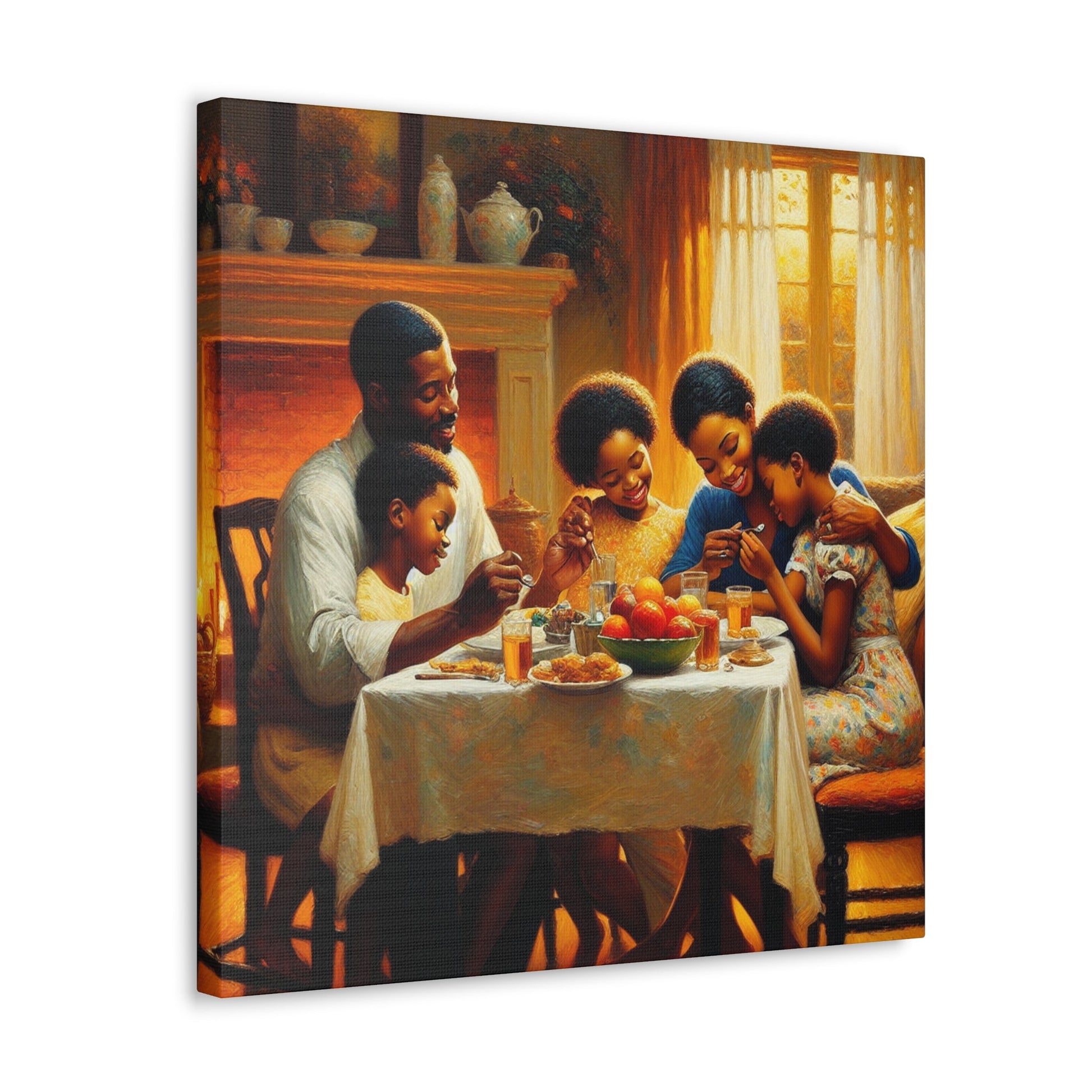 "Family Feast: Love & Laughter" - Canvas - Authentic4Us