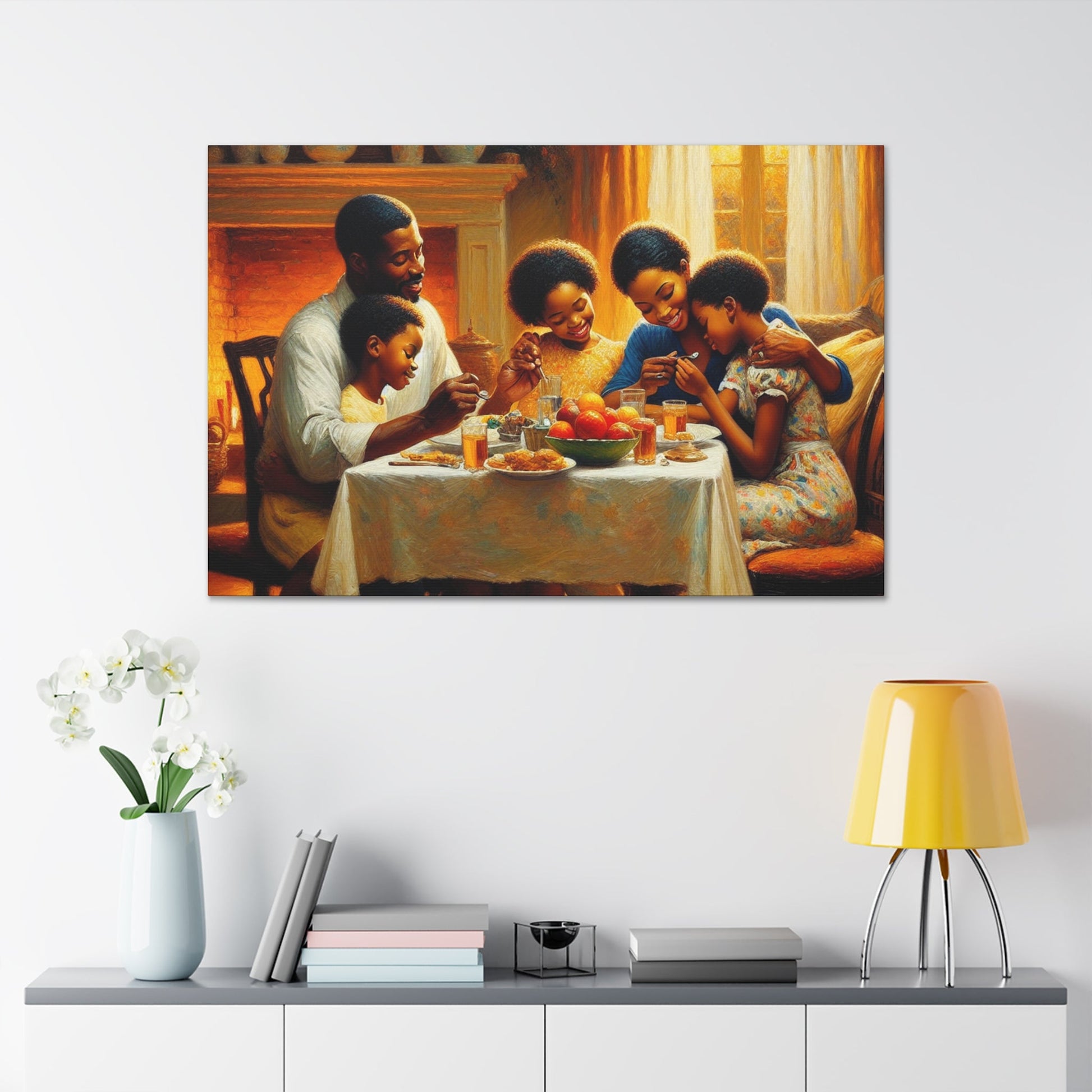 "Family Feast: Love & Laughter" - Canvas - Authentic4Us