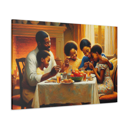 "Family Feast: Love & Laughter" - Canvas - Authentic4Us