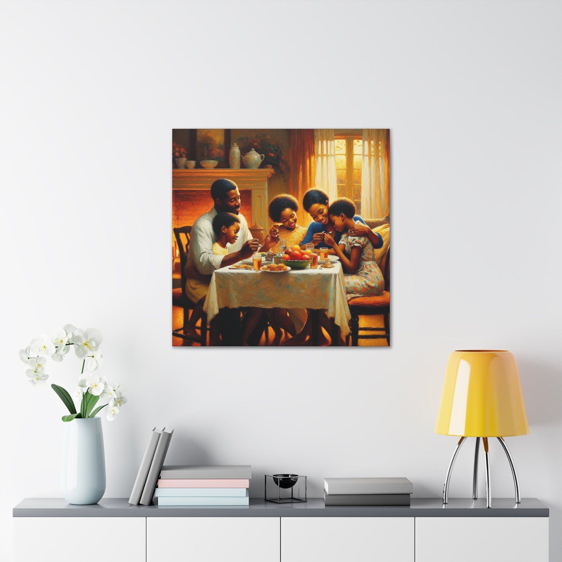 "Family Feast: Love & Laughter" - Canvas - Authentic4Us