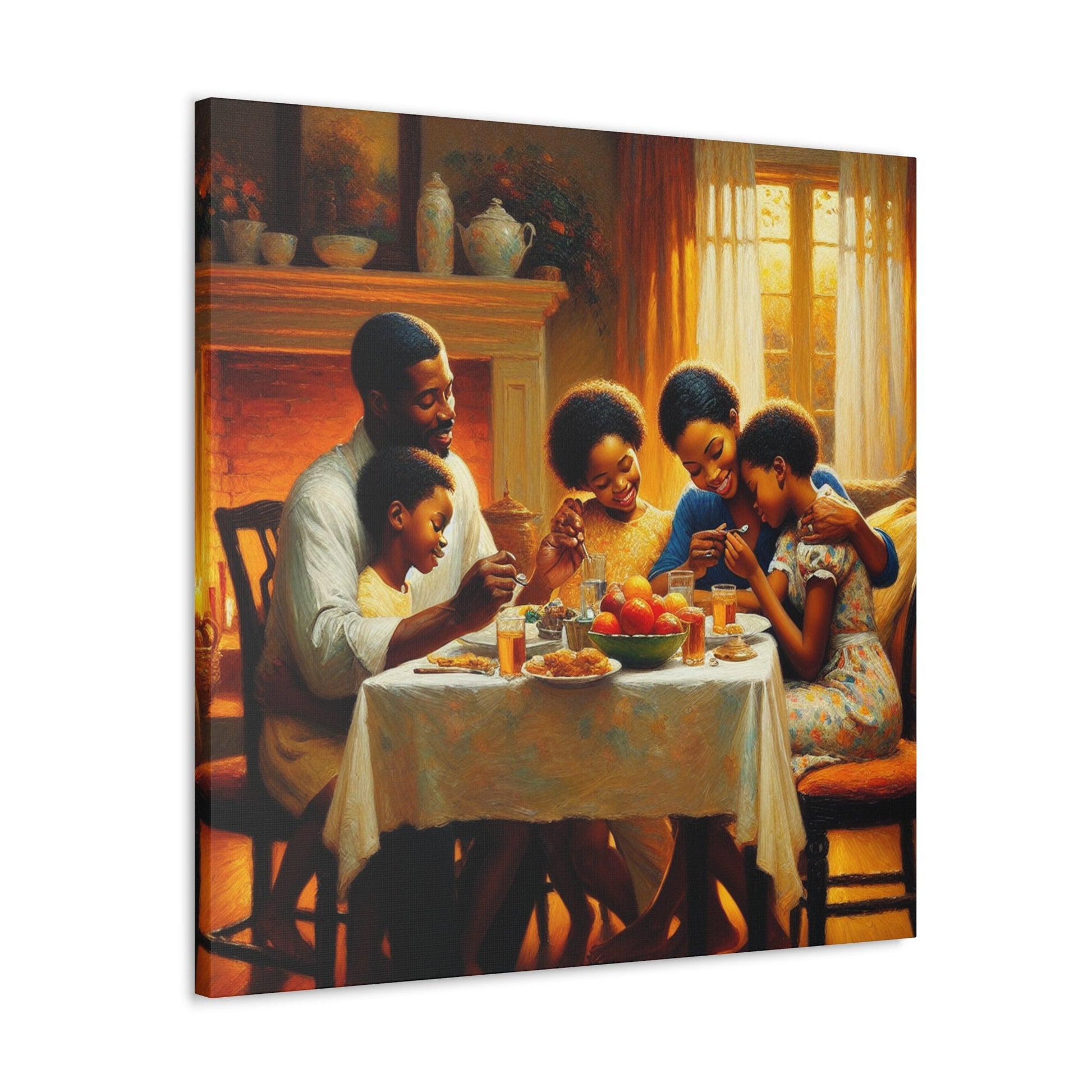 "Family Feast: Love & Laughter" - Canvas - Authentic4Us