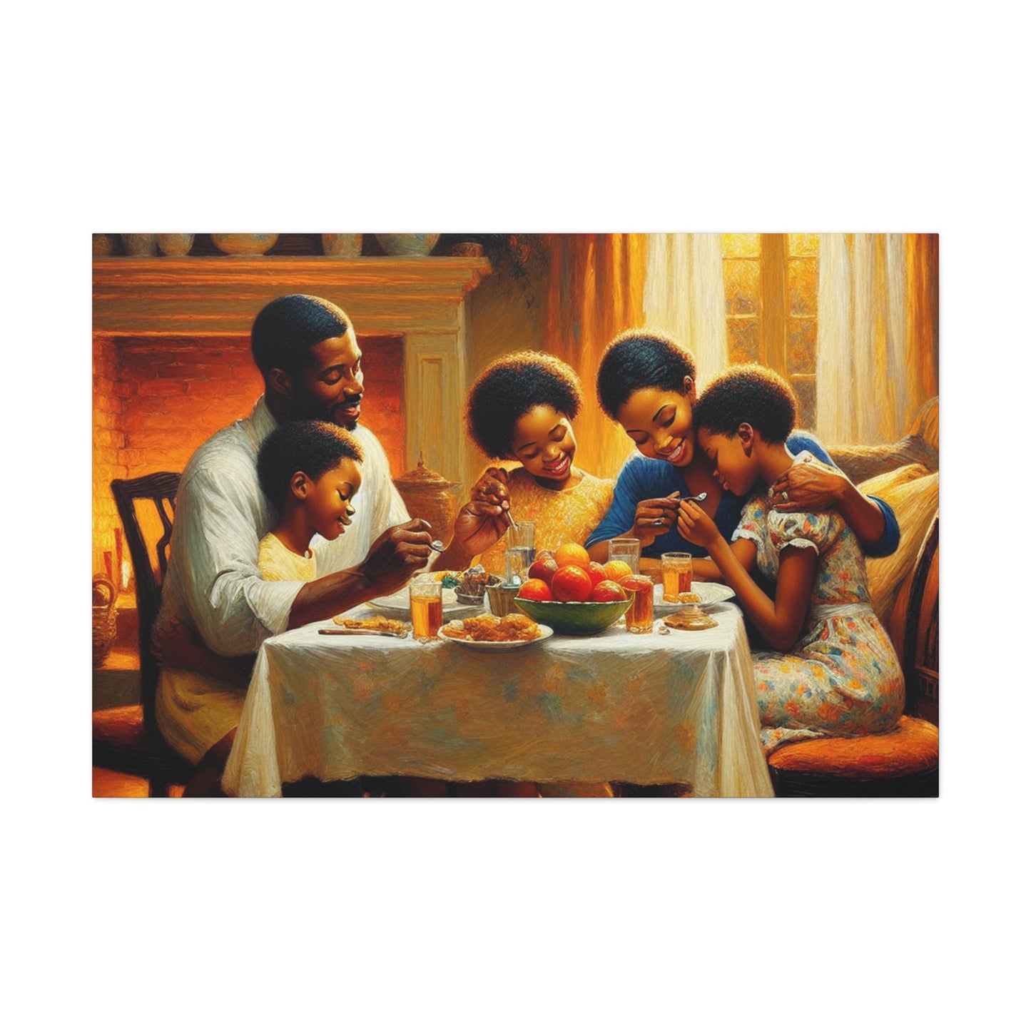 "Family Feast: Love & Laughter" - Canvas - Authentic4Us