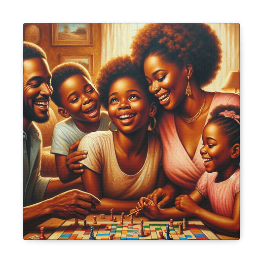 "Family Fun: Scrabble Bliss" - Canvas - Authentic4Us