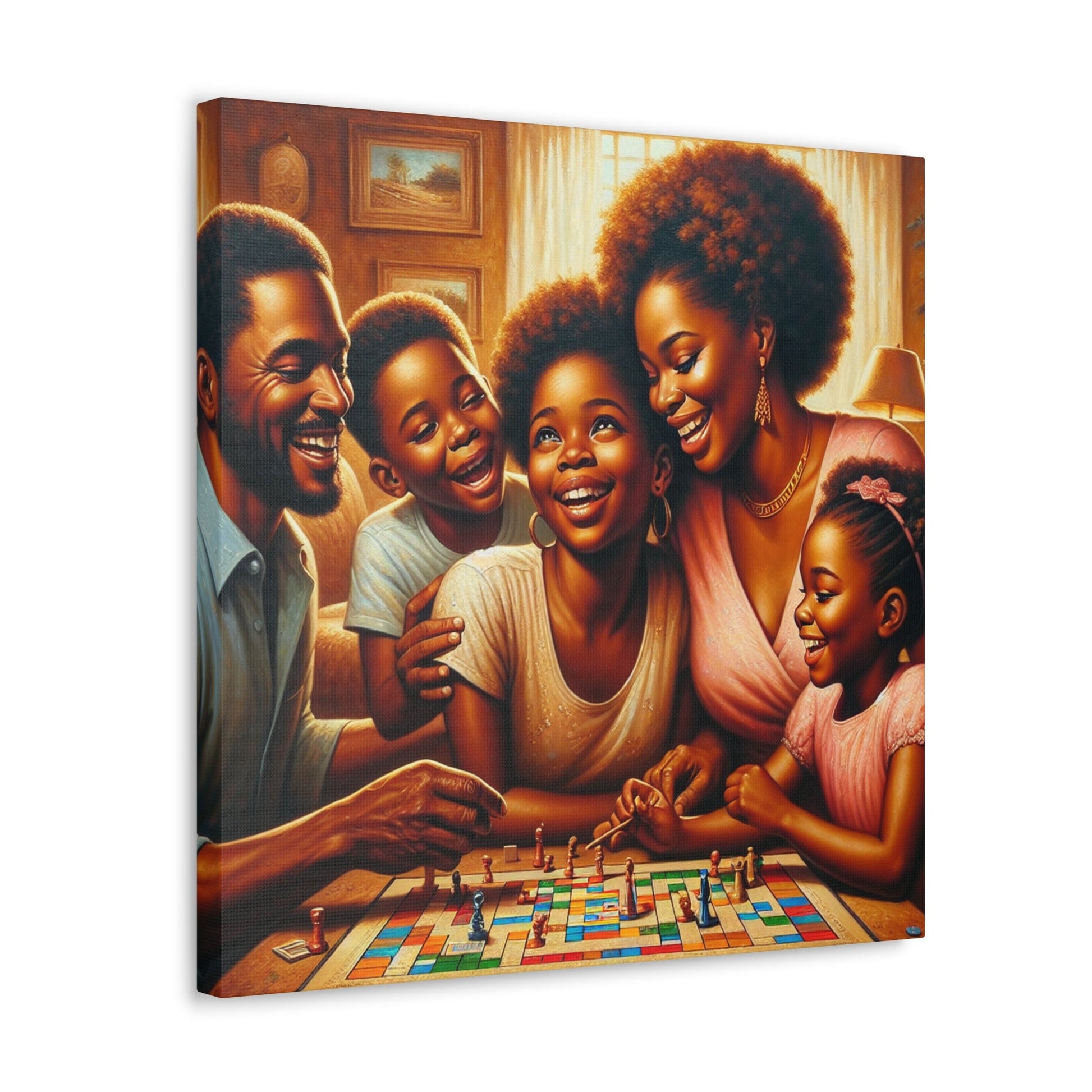 "Family Fun: Scrabble Bliss" - Canvas - Authentic4Us