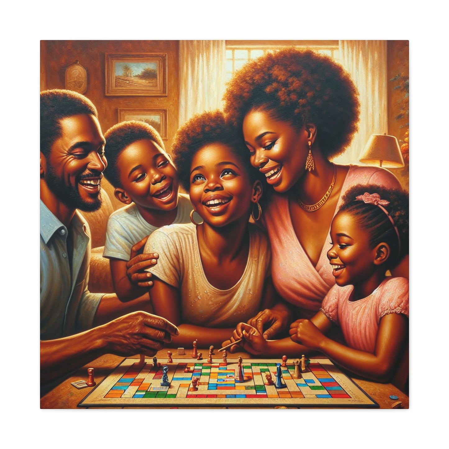 "Family Fun: Scrabble Bliss" - Canvas - Authentic4Us