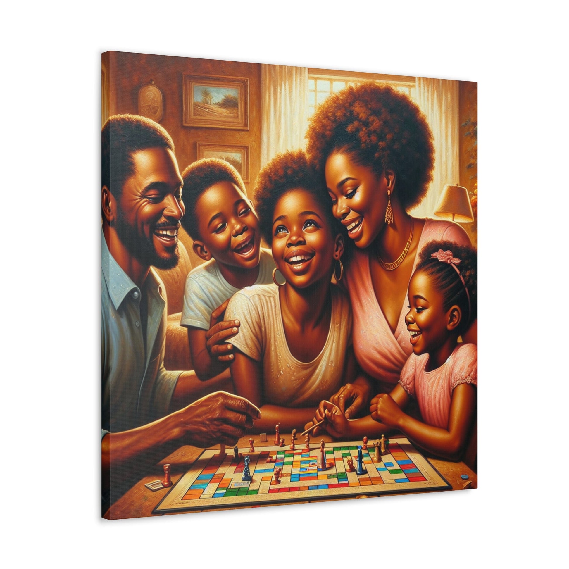 "Family Fun: Scrabble Bliss" - Canvas - Authentic4Us