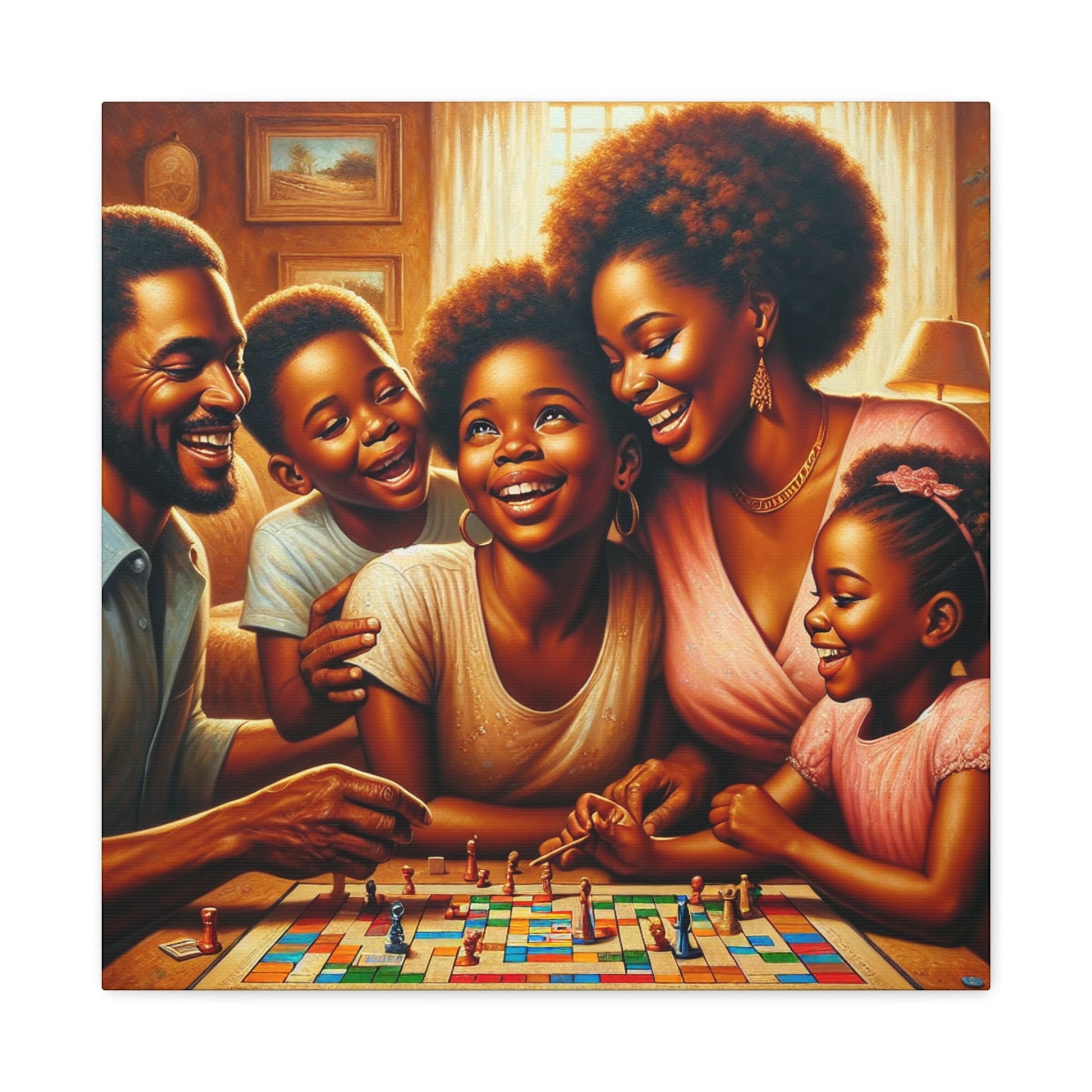 "Family Fun: Scrabble Bliss" - Canvas - Authentic4Us