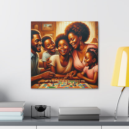 "Family Fun: Scrabble Bliss" - Canvas - Authentic4Us