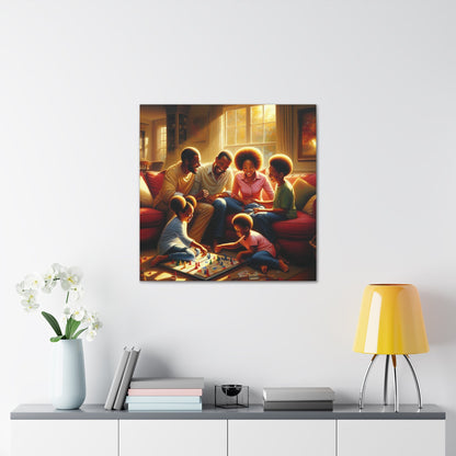 "Family Game Night Bliss" - Canvas - Authentic4Us