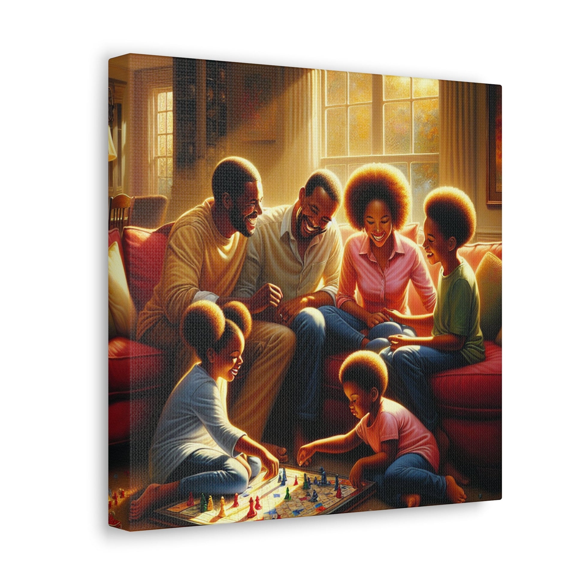 "Family Game Night Bliss" - Canvas - Authentic4Us