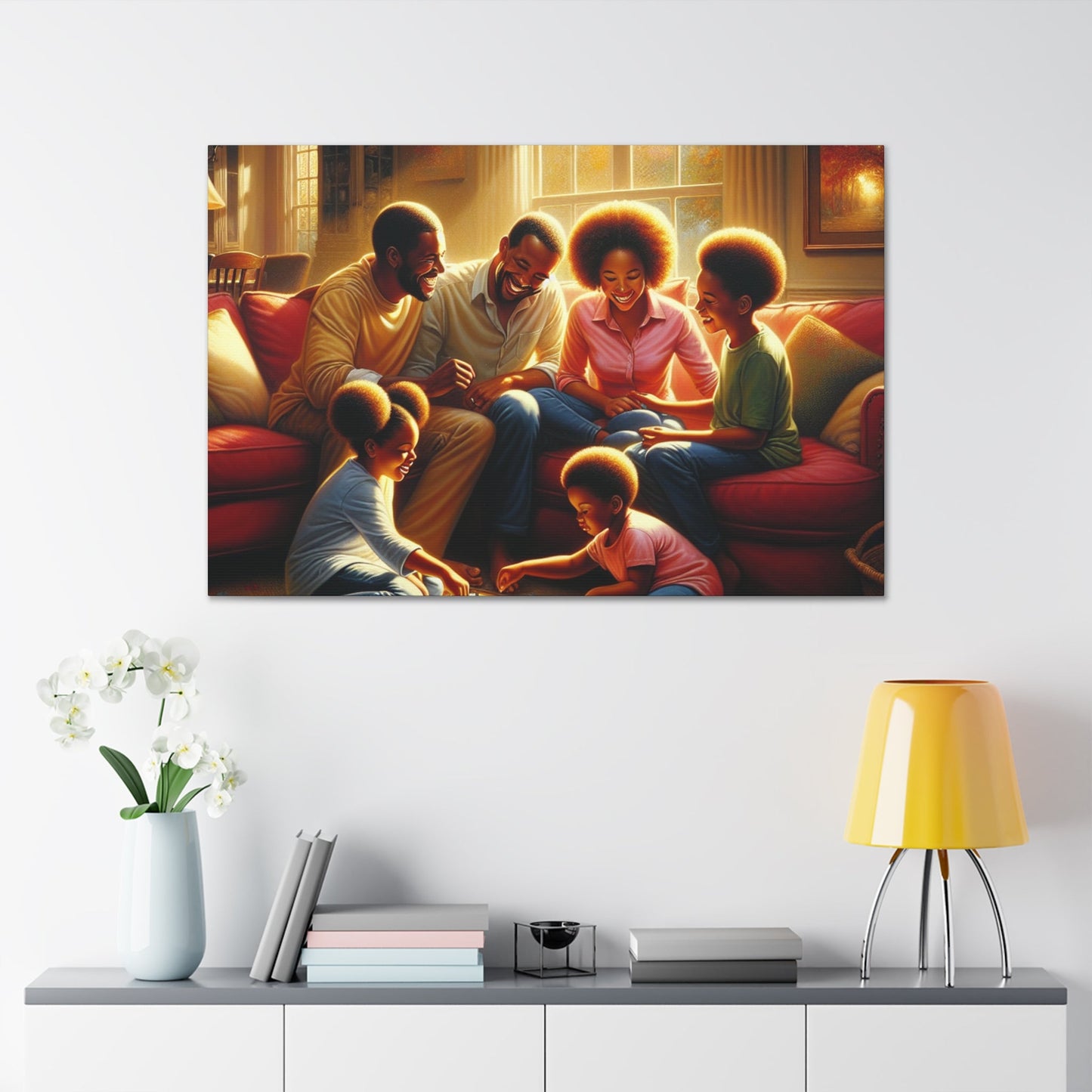 "Family Game Night Bliss" - Canvas - Authentic4Us