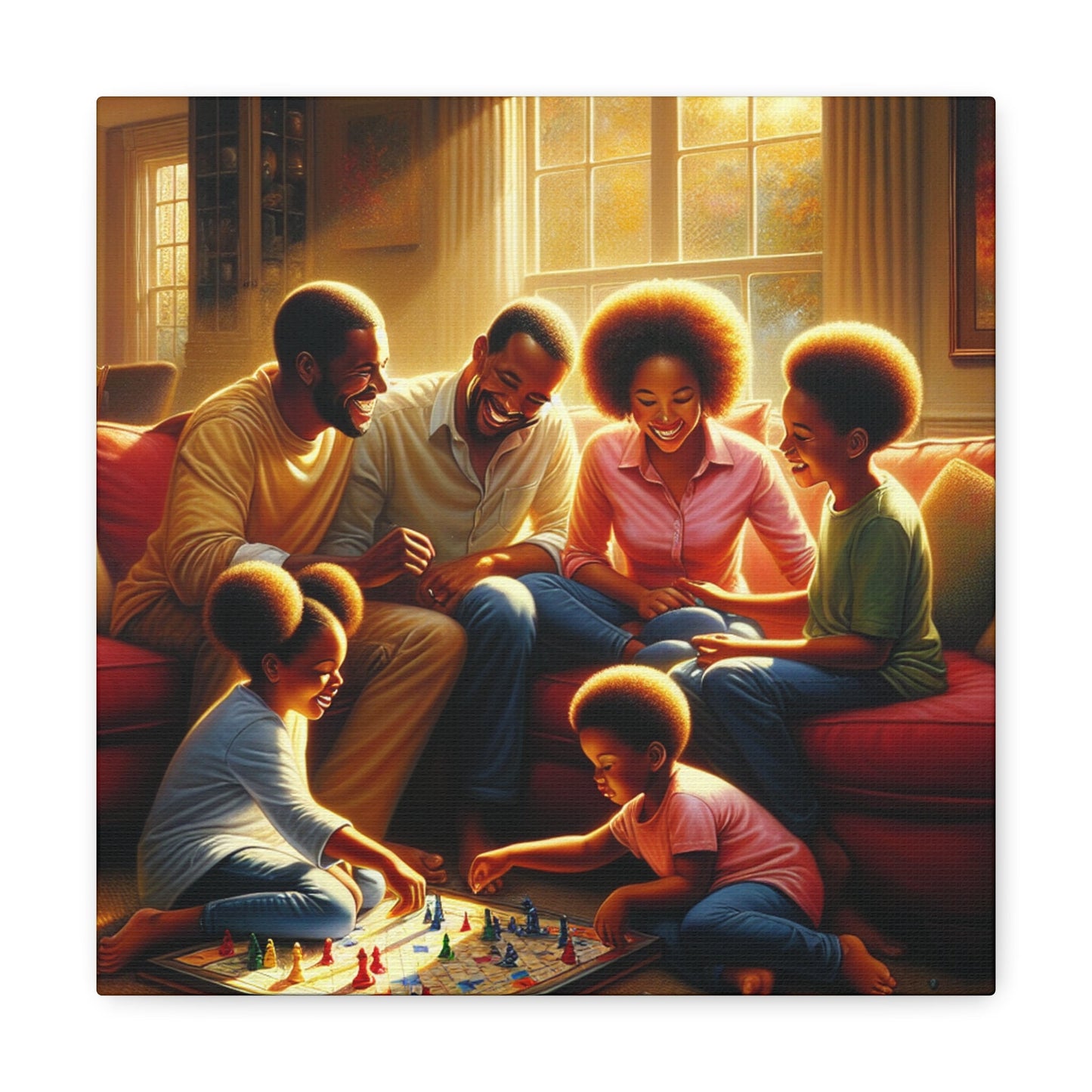 "Family Game Night Bliss" - Canvas - Authentic4Us