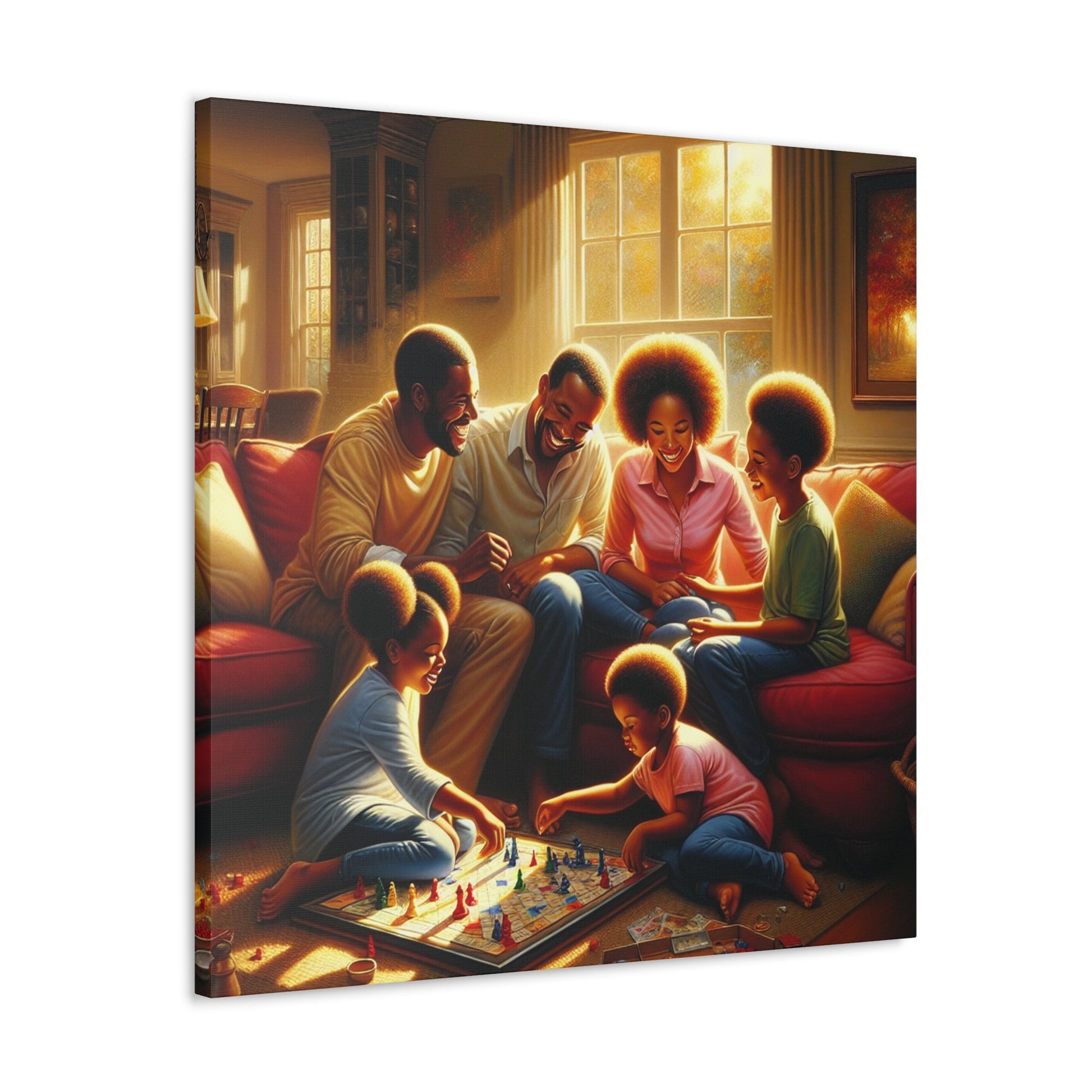 "Family Game Night Bliss" - Canvas - Authentic4Us