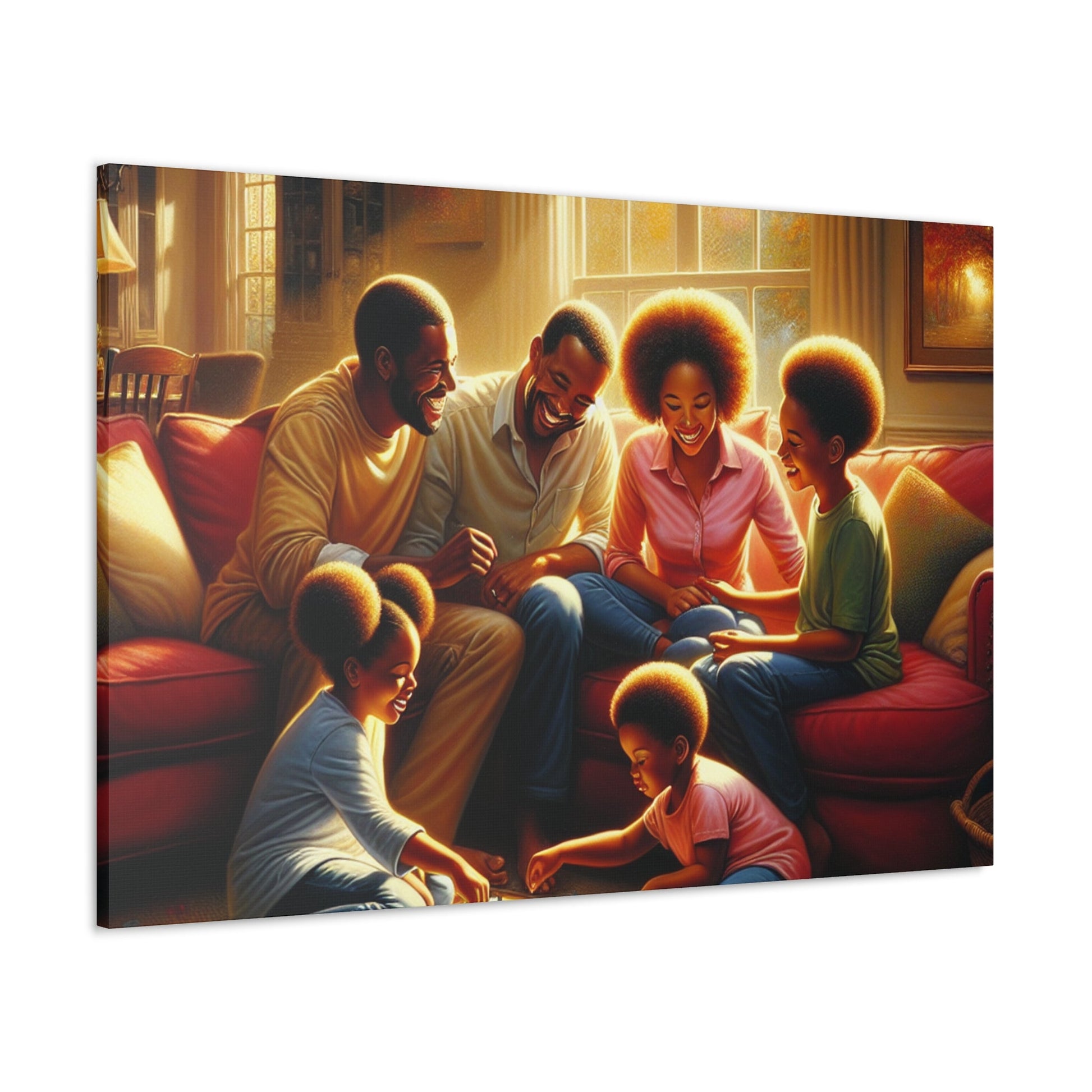 "Family Game Night Bliss" - Canvas - Authentic4Us