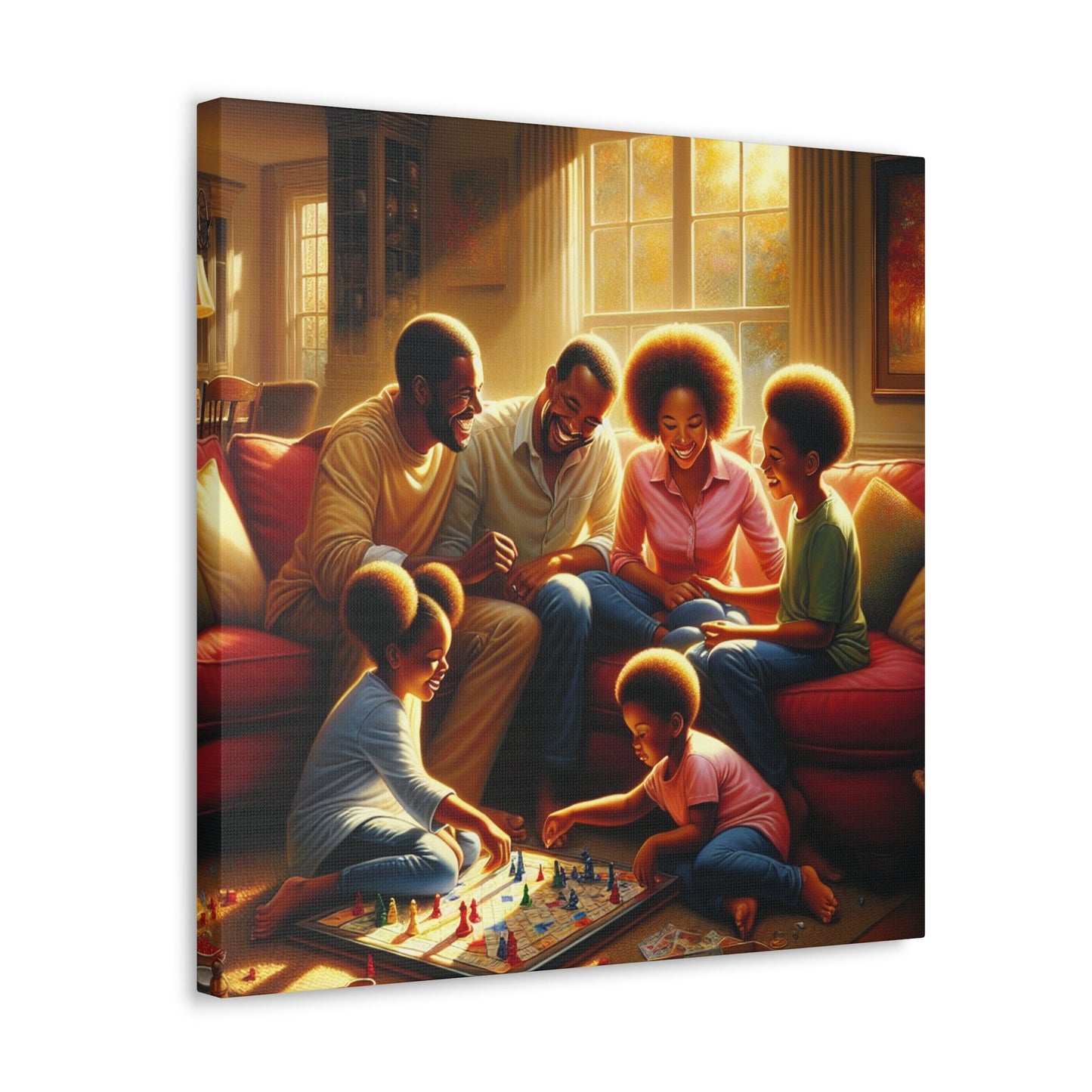 "Family Game Night Bliss" - Canvas - Authentic4Us