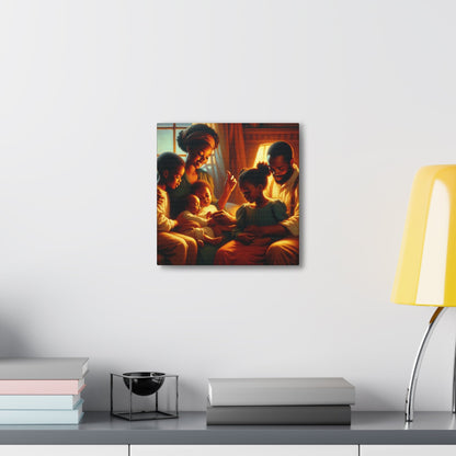 "Family Harmony: A Warm Embrace" - Canvas - Authentic4Us