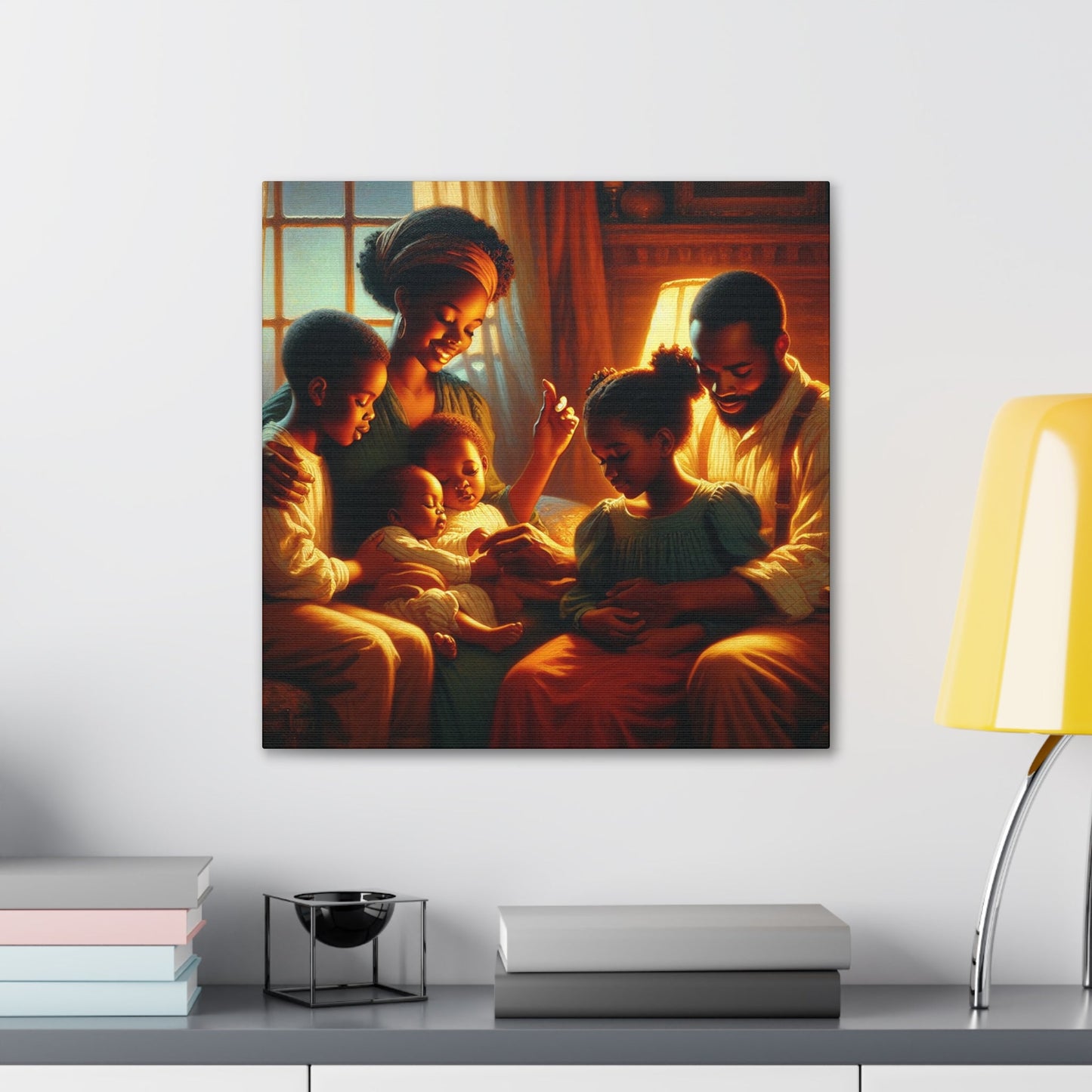 "Family Harmony: A Warm Embrace" - Canvas - Authentic4Us