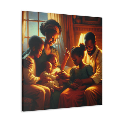 "Family Harmony: A Warm Embrace" - Canvas - Authentic4Us