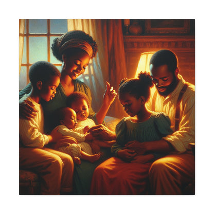 "Family Harmony: A Warm Embrace" - Canvas - Authentic4Us