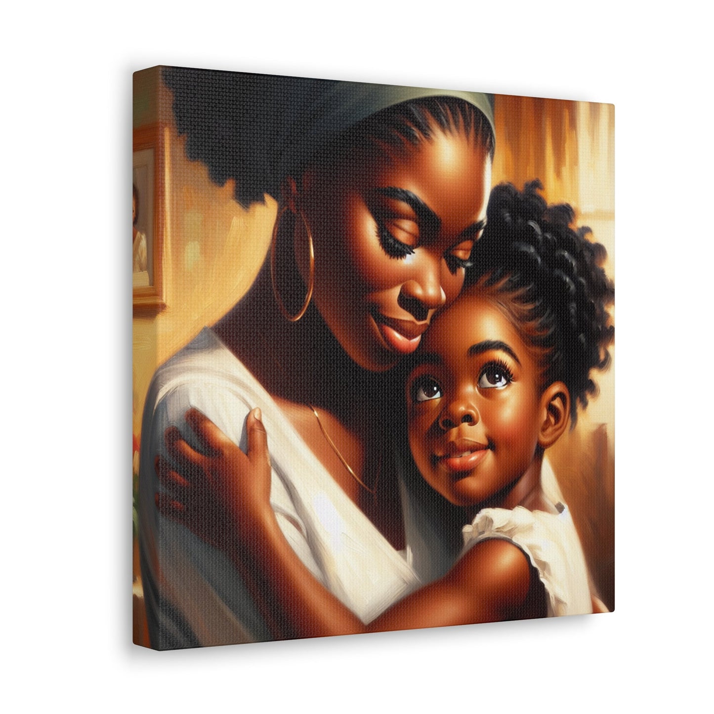 "Family Moments: A Warm Embrace" - Canvas - Authentic4Us